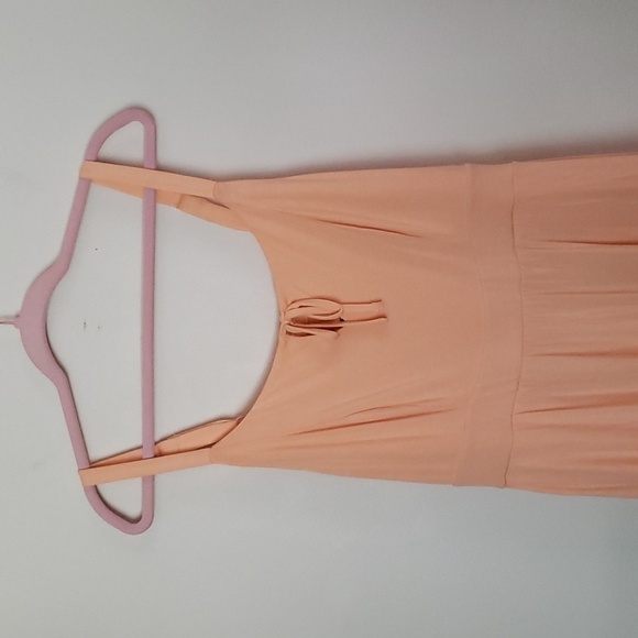 Torrid super soft knit orange sherbet midi maxi dress, tiered skirt, Torrid sz 1 - Picture 2 of 9